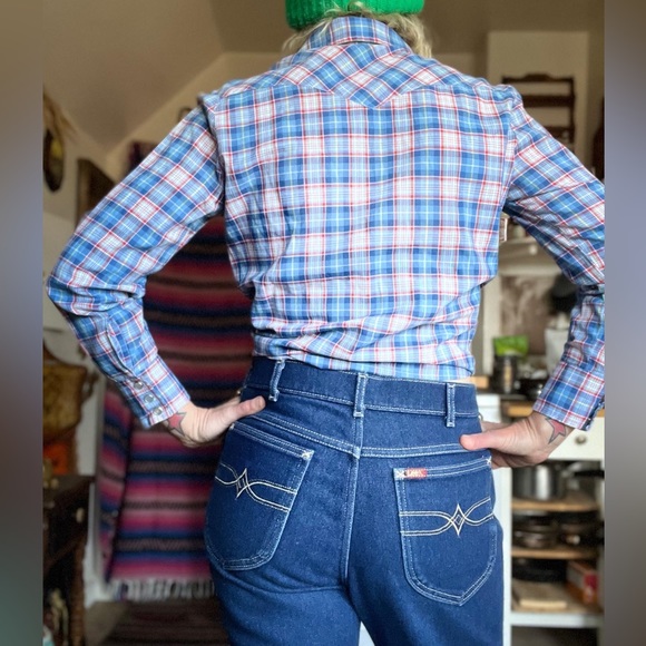 1980’s vintage high rise LEE jeans womens size 32 waist - Picture 4 of 10